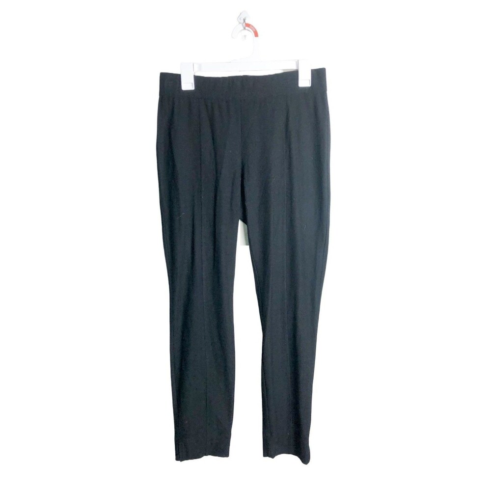 Eileen Fisher Petite Slim Ankle Pants Black Womens Medium